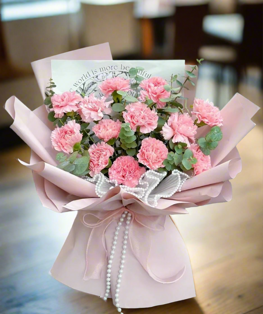 13 Stalks Carnation Bouquet