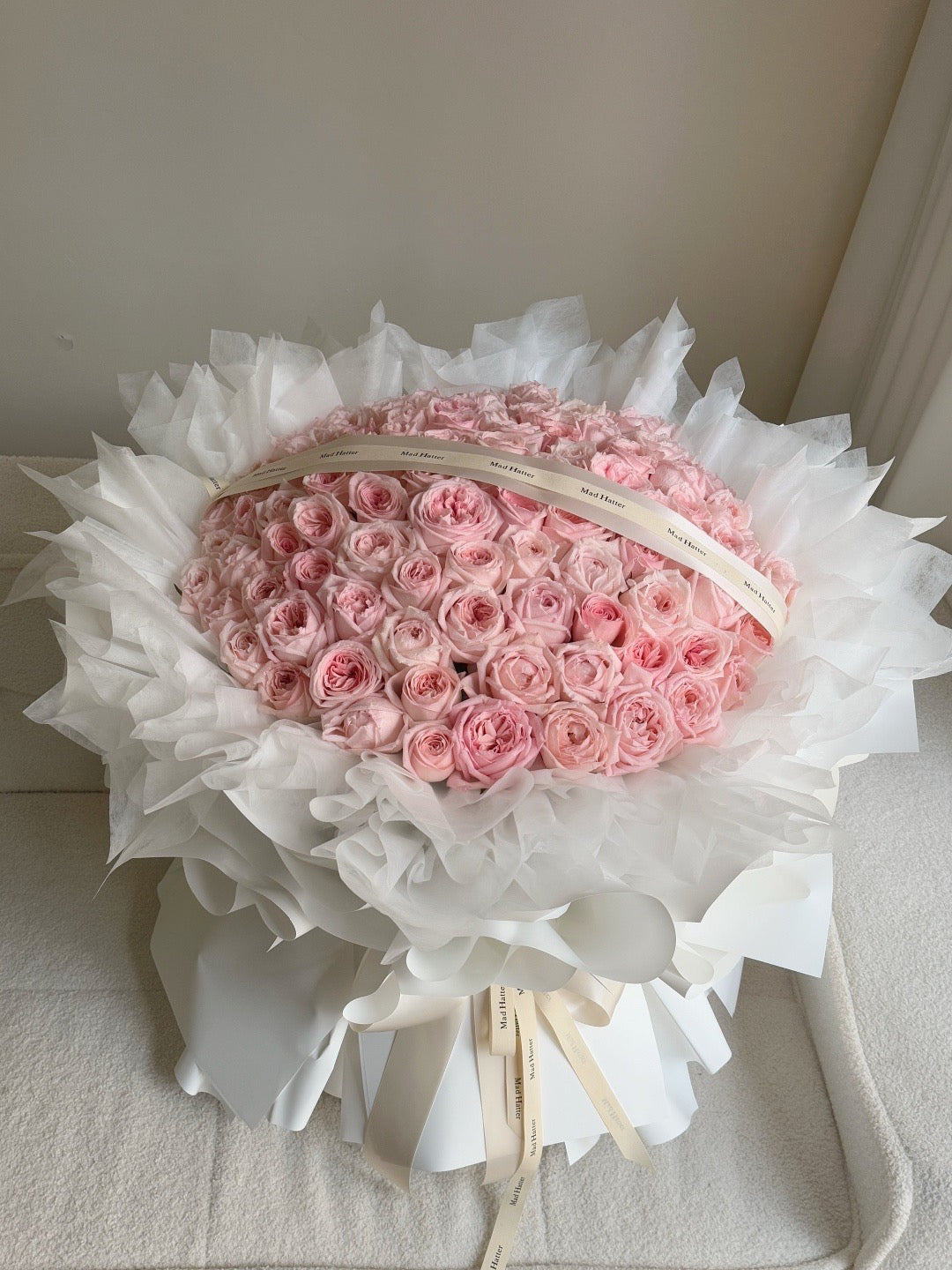 99 Pink O'Hara Roses Bouquet | Blissful Valentine 2