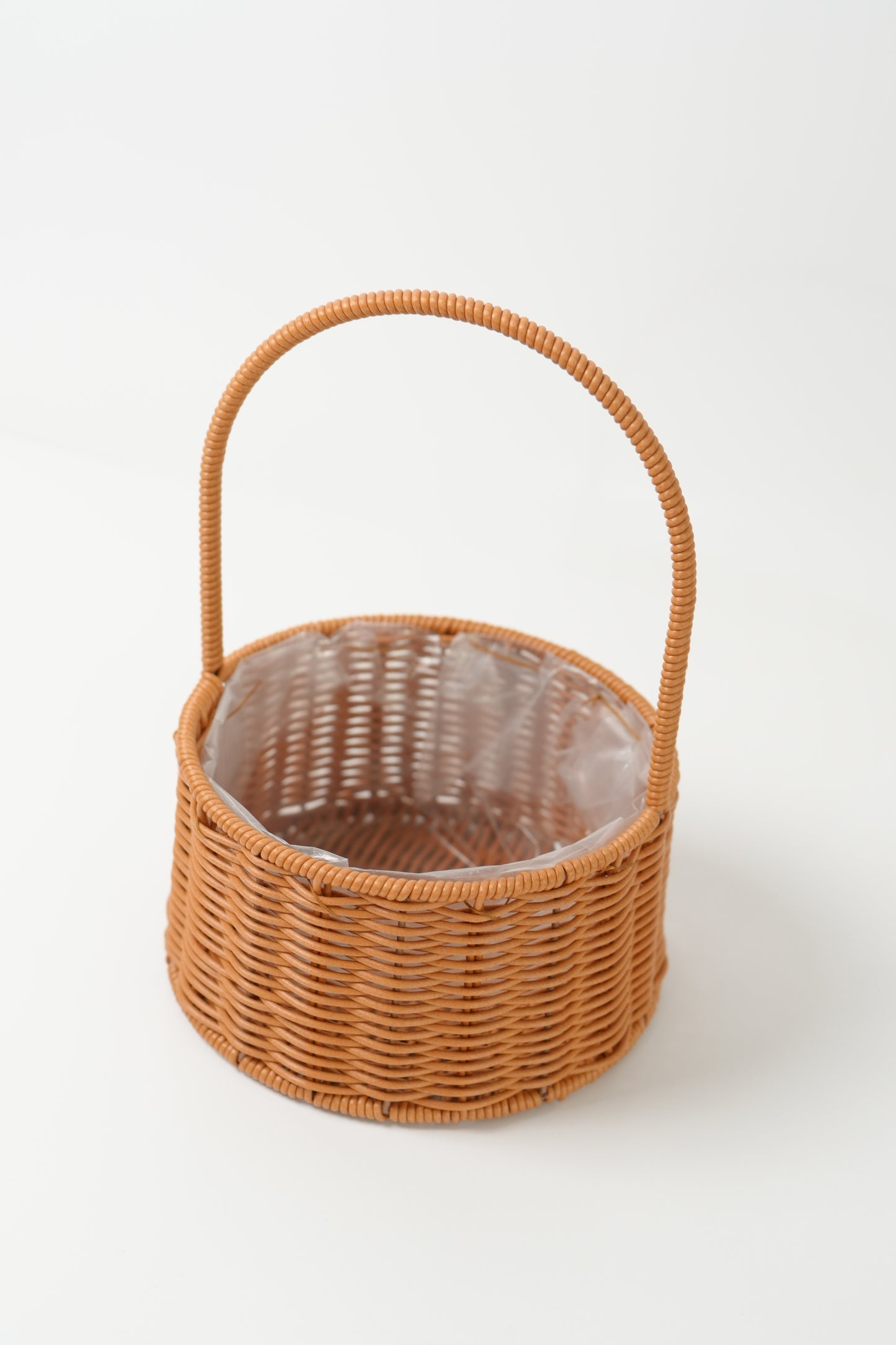 Handmade Woven Rattan Flower Basket|V012