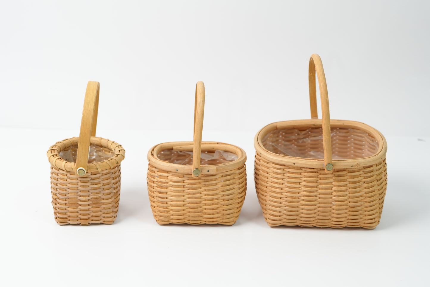 Handmade Woven Rattan Flower Basket|V030