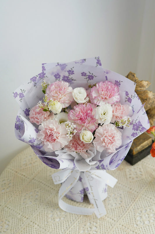 10 Stalks Pink Carnation Bouquet