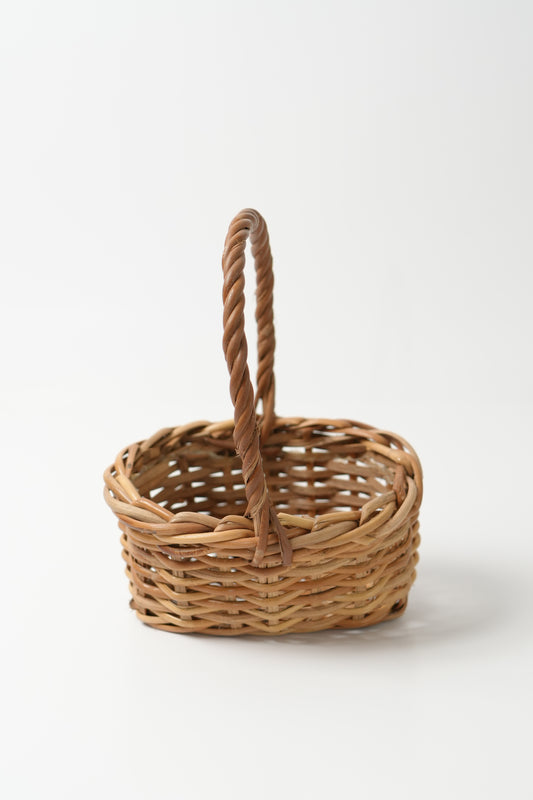 Handmade Woven Rattan Flower Basket｜V002