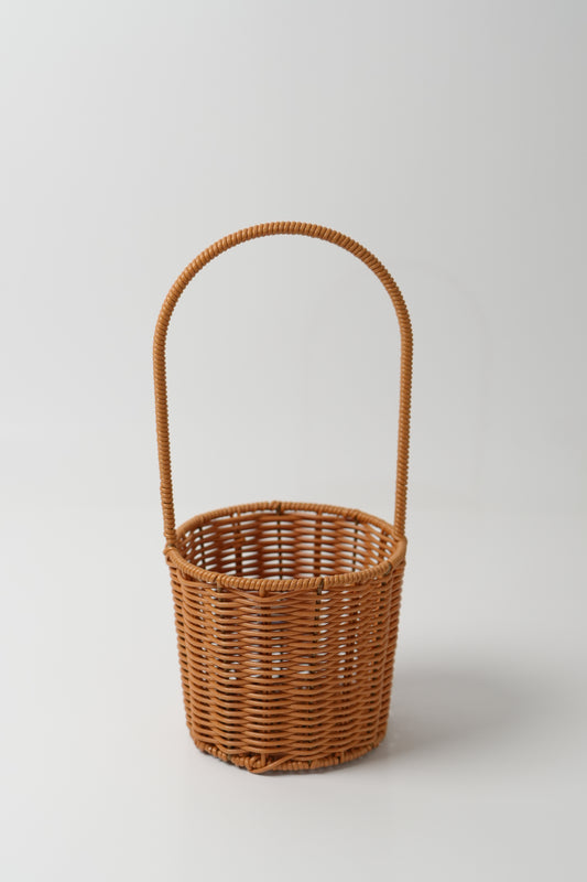 Handmade Woven Rattan Flower Basket｜V004