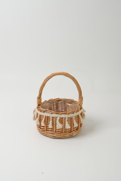 Handmade Woven Rattan Flower Basket｜V006