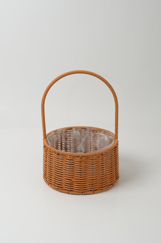Handmade Woven Rattan Flower Basket｜V012
