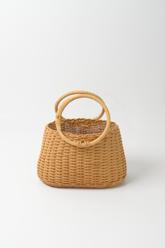 Handmade Woven Rattan Flower Basket｜V011