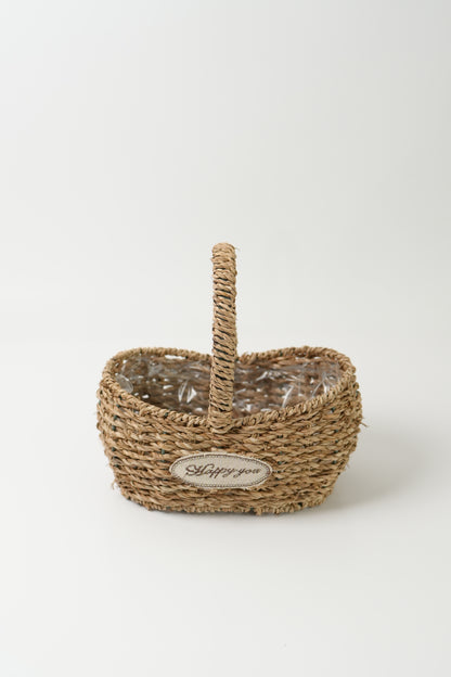 Handmade Woven Rattan Flower Basket｜V007