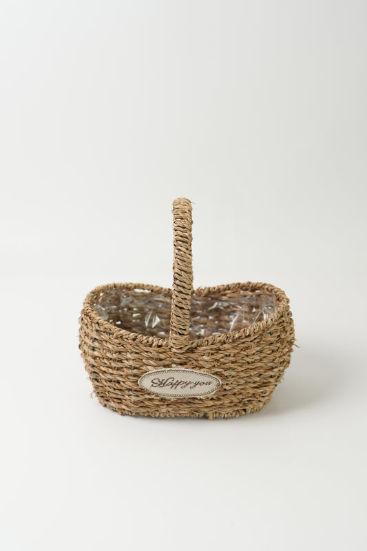 Handmade Woven Rattan Flower Basket｜V007