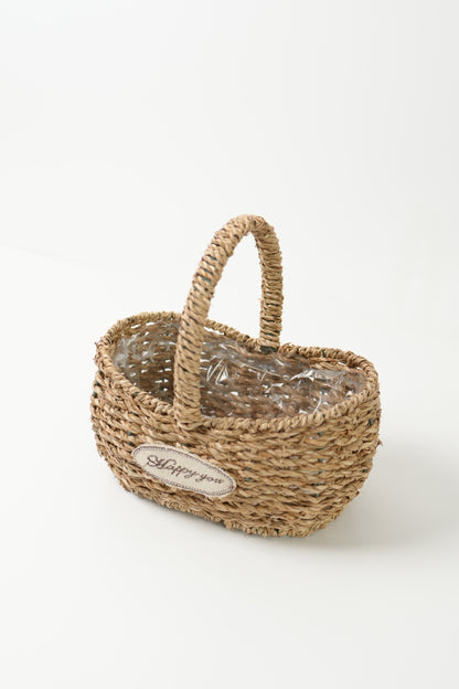 Handmade Woven Rattan Flower Basket｜V007