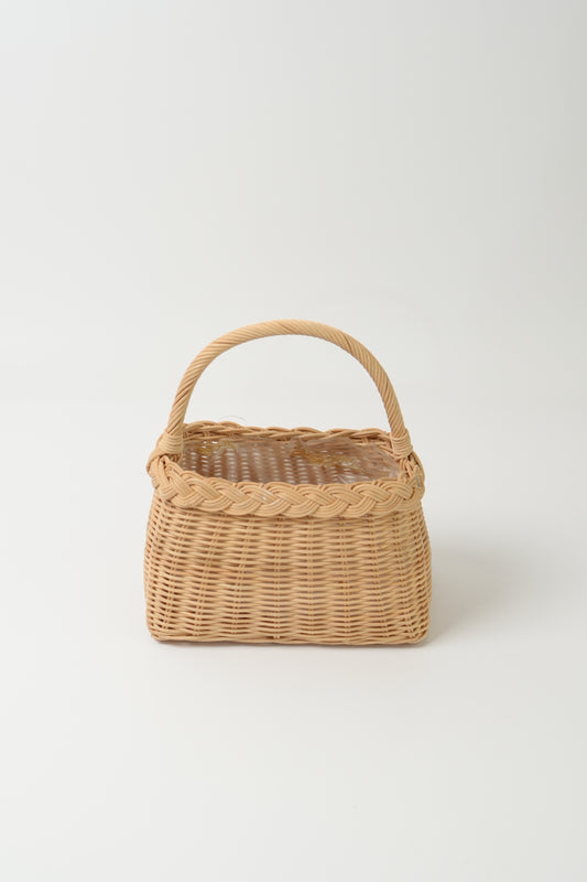Handmade Woven Rattan Flower Basket｜V010