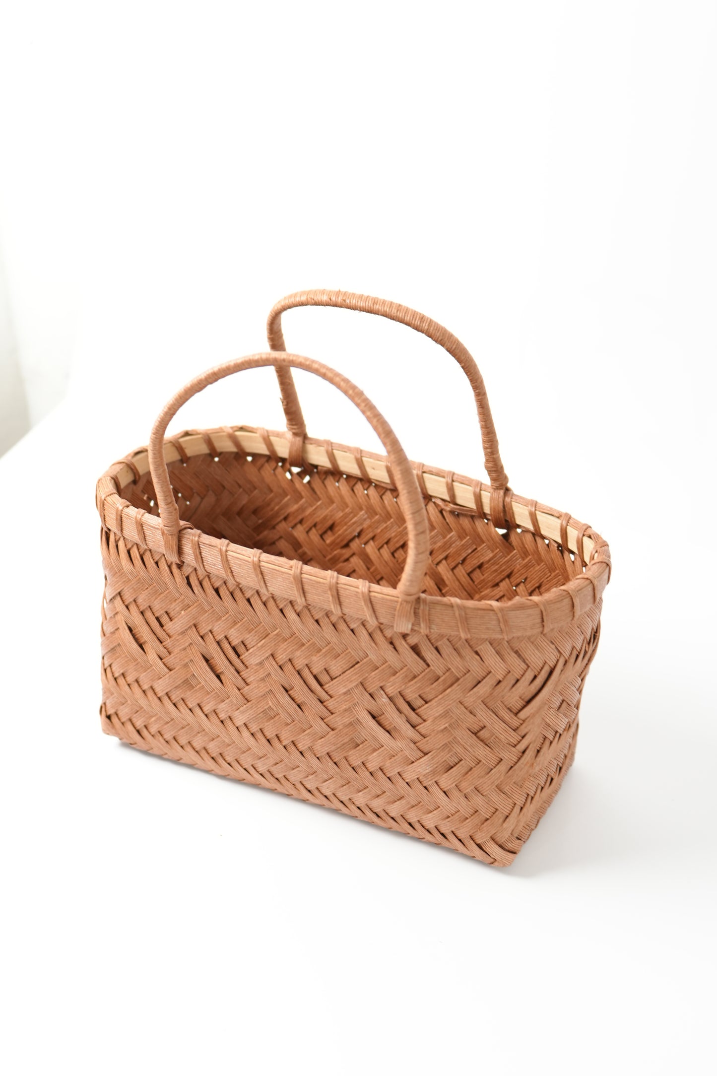 Handmade Woven Rattan Flower Basket｜V018