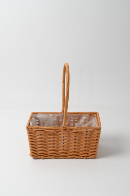Handmade Woven Rattan Flower Basket｜V017