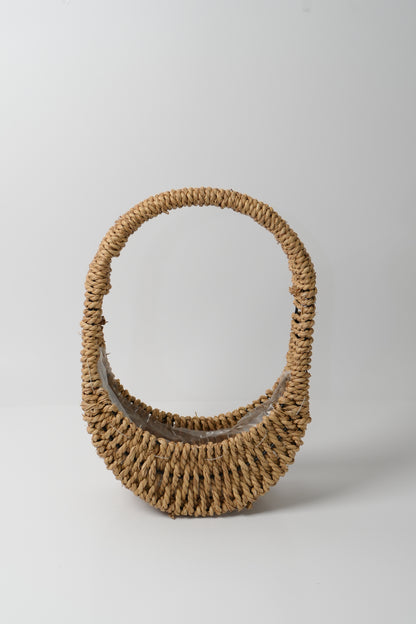 Handmade Woven Rattan Flower Basket｜V015