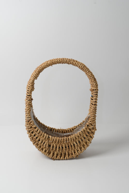 Handmade Woven Rattan Flower Basket｜V015