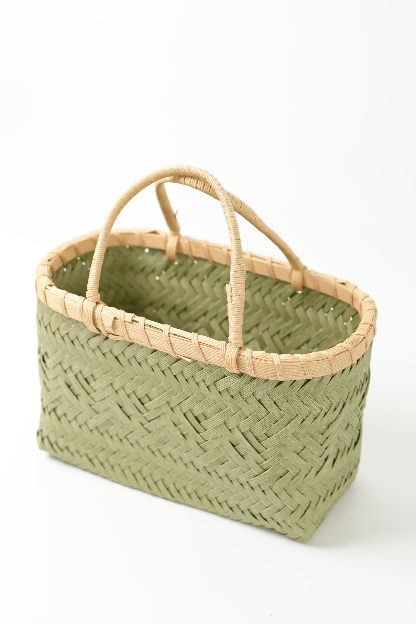 Handmade Woven Rattan Flower Basket｜V021