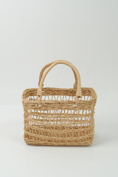 Handmade Woven Rattan Flower Basket｜V021