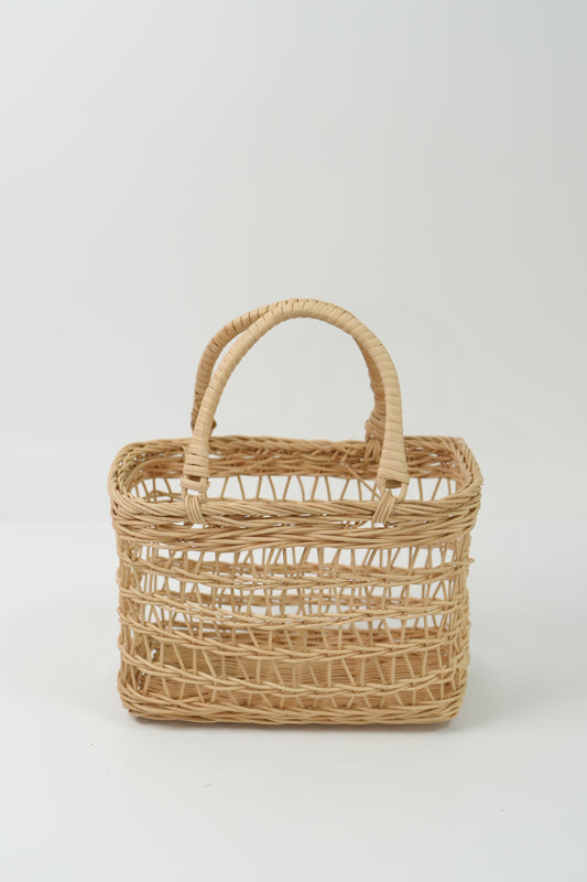 Handmade Woven Rattan Flower Basket｜V021