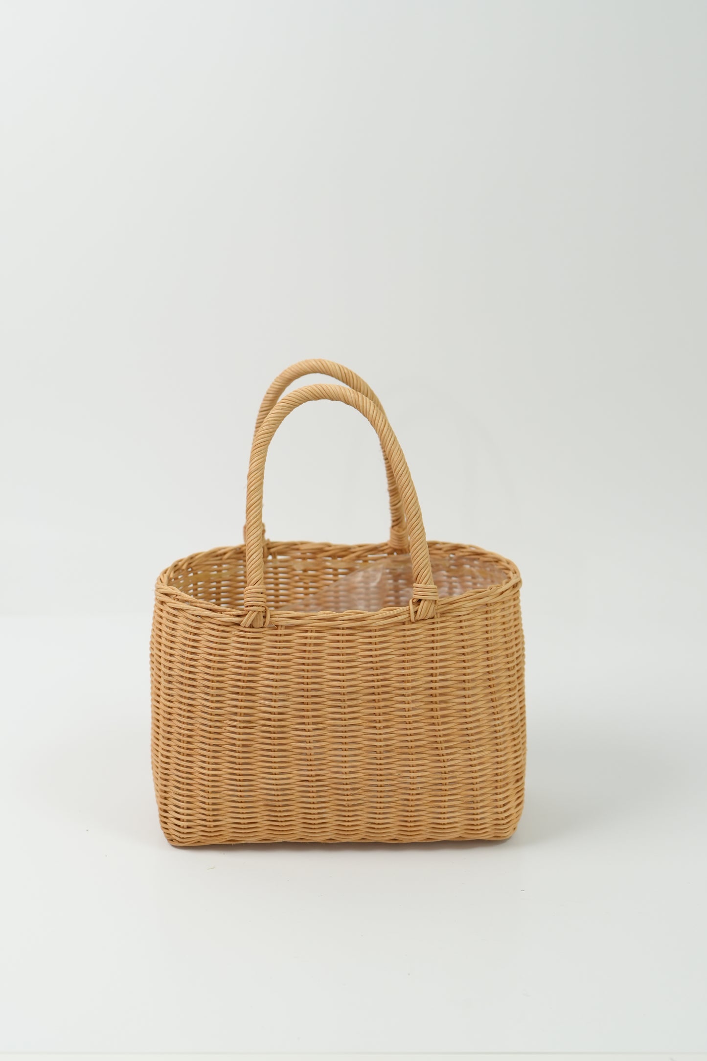 Handmade Woven Rattan Flower Basket｜V022