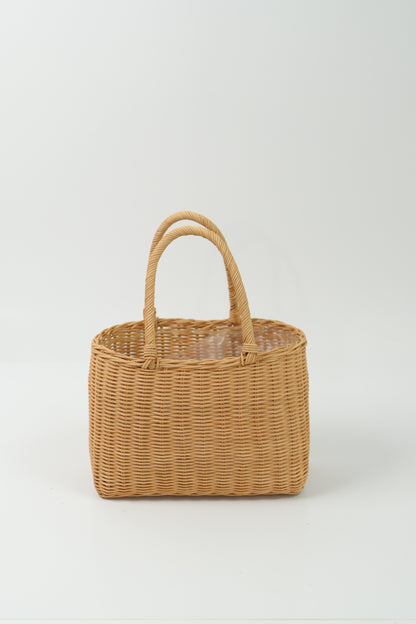 Handmade Woven Rattan Flower Basket｜V022