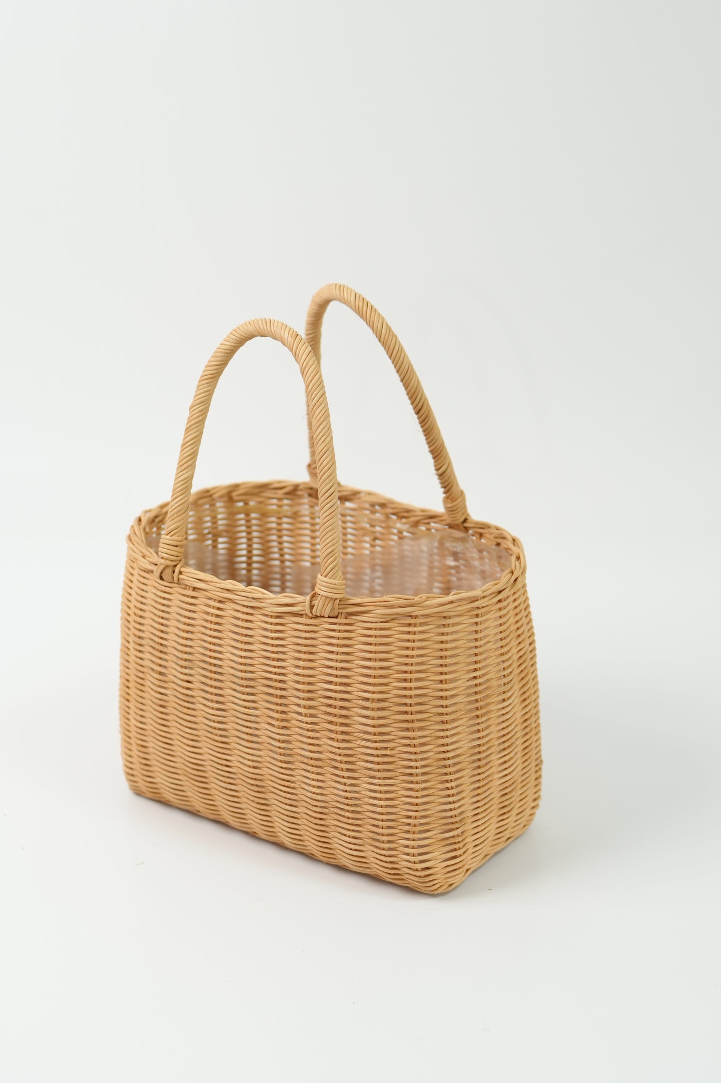 Handmade Woven Rattan Flower Basket｜V022
