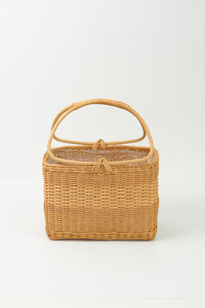 Handmade Woven Rattan Flower Basket｜V023
