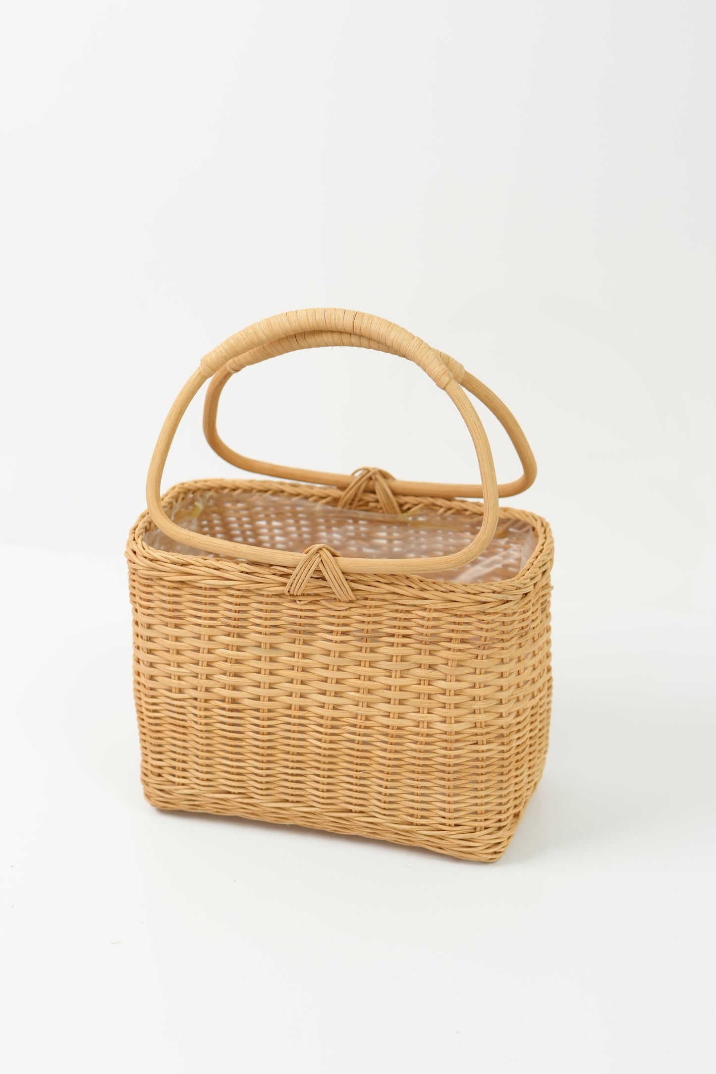 Handmade Woven Rattan Flower Basket｜V023