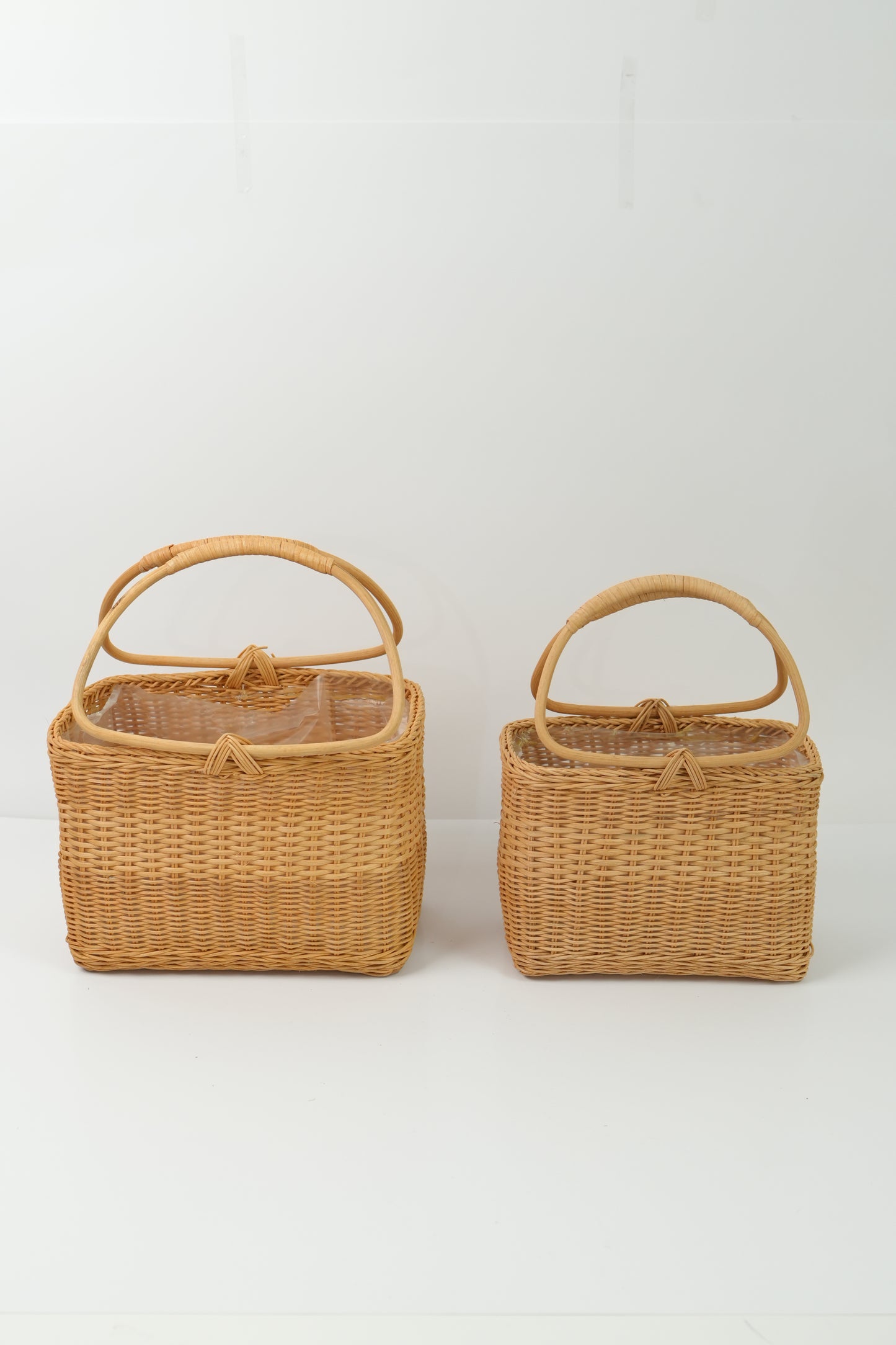 Handmade Woven Rattan Flower Basket｜V023