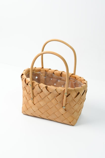 Handmade Woven Rattan Flower Basket｜V025