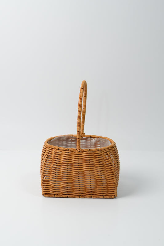 Handmade Woven Rattan Flower Basket｜V029