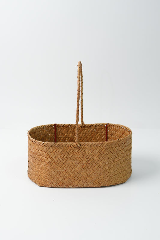 Handmade Woven Rattan Flower Basket｜V027