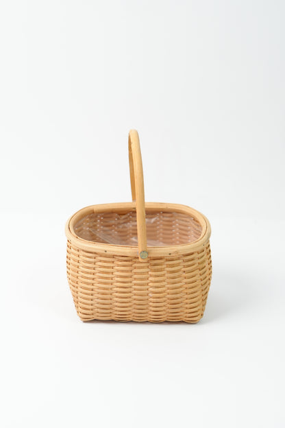 Handmade Woven Rattan Flower Basket｜V030